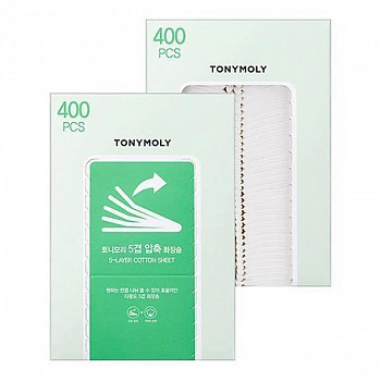 Пятислойные ватные диски 400 шт 5-Layer Cotton Sheet