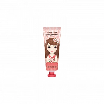 Увлажняющий крем для рук с экстрактом персика Orchid Flower Peach Tok Tok Hand Cream
