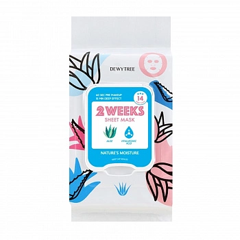 Увлажняющие маски с алоэ 14шт Two Weeks Mask Nature's Moisture 14ea