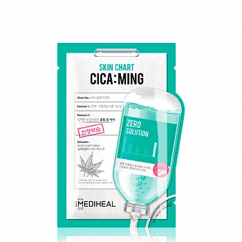 Успокаивающая маска Zero Solution Skin Chart Cica: Ming Mask