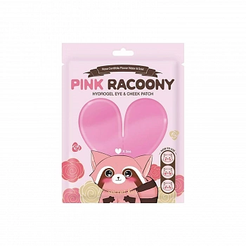 Гидрогелевые патчи для глаз и щек 3шт. Pink Racoony Hydro-Gel Eye & Cheek Patch 3ea